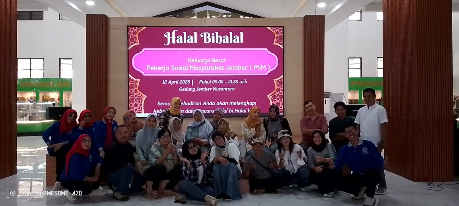 Pekerja Sosial Mayarakat ( PSM ) Jember berkumpul dalam acara Halal Bihalal