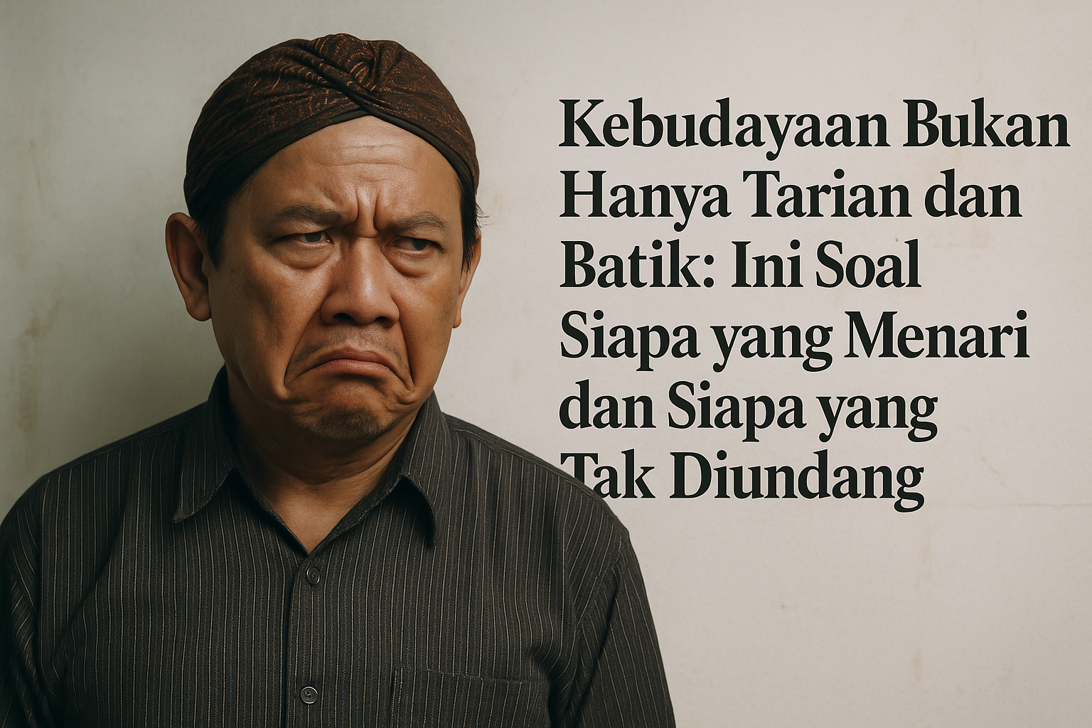 Kebudayaan Bukan Hanya Tarian dan Batik: Ini Soal Siapa yang Menari dan Siapa yang Tak Diundang