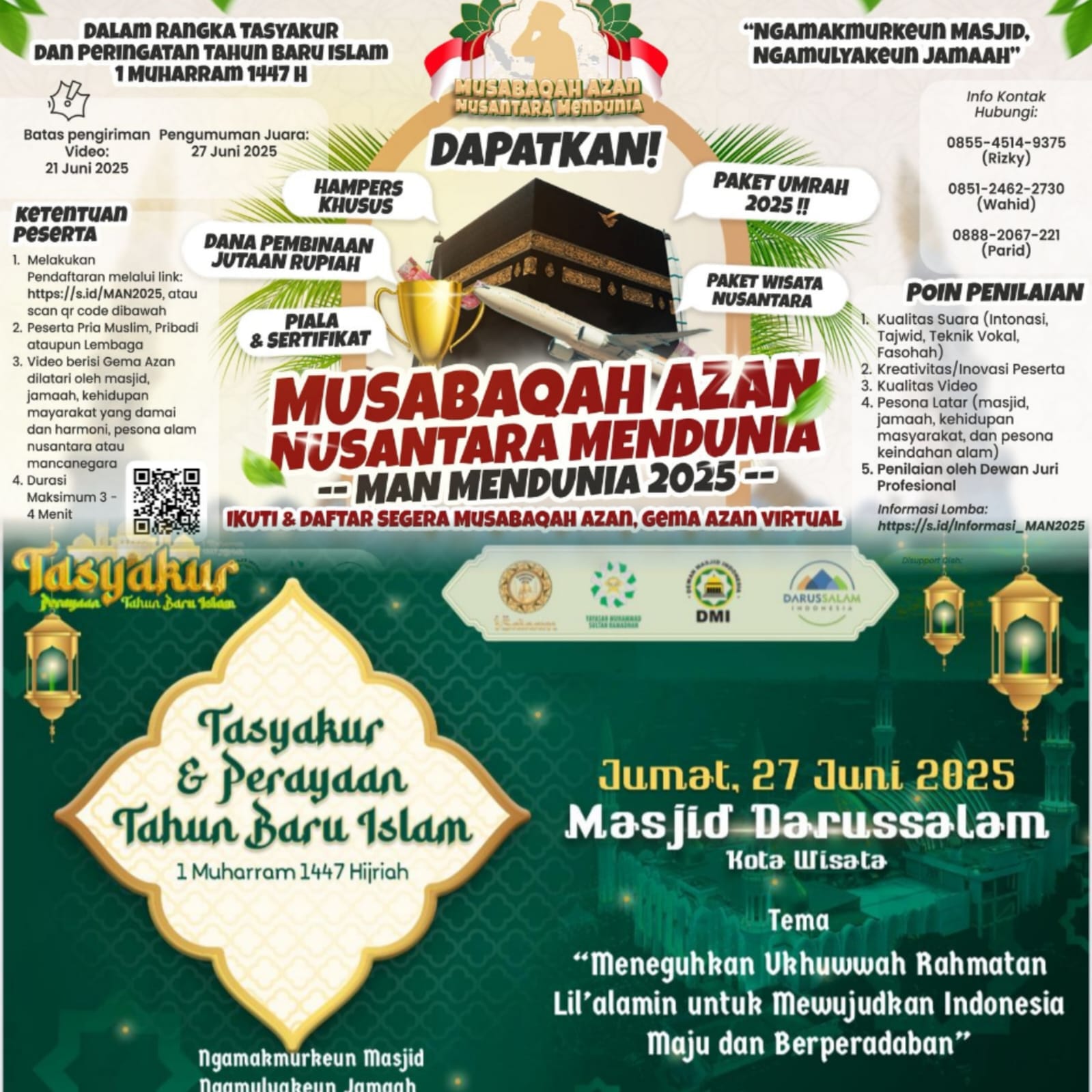Bogor Kumandang, Dunia Tersentak: Musabaqah Adzan Nusantara 2025 Digelar, Tamu Agung Berdatangan