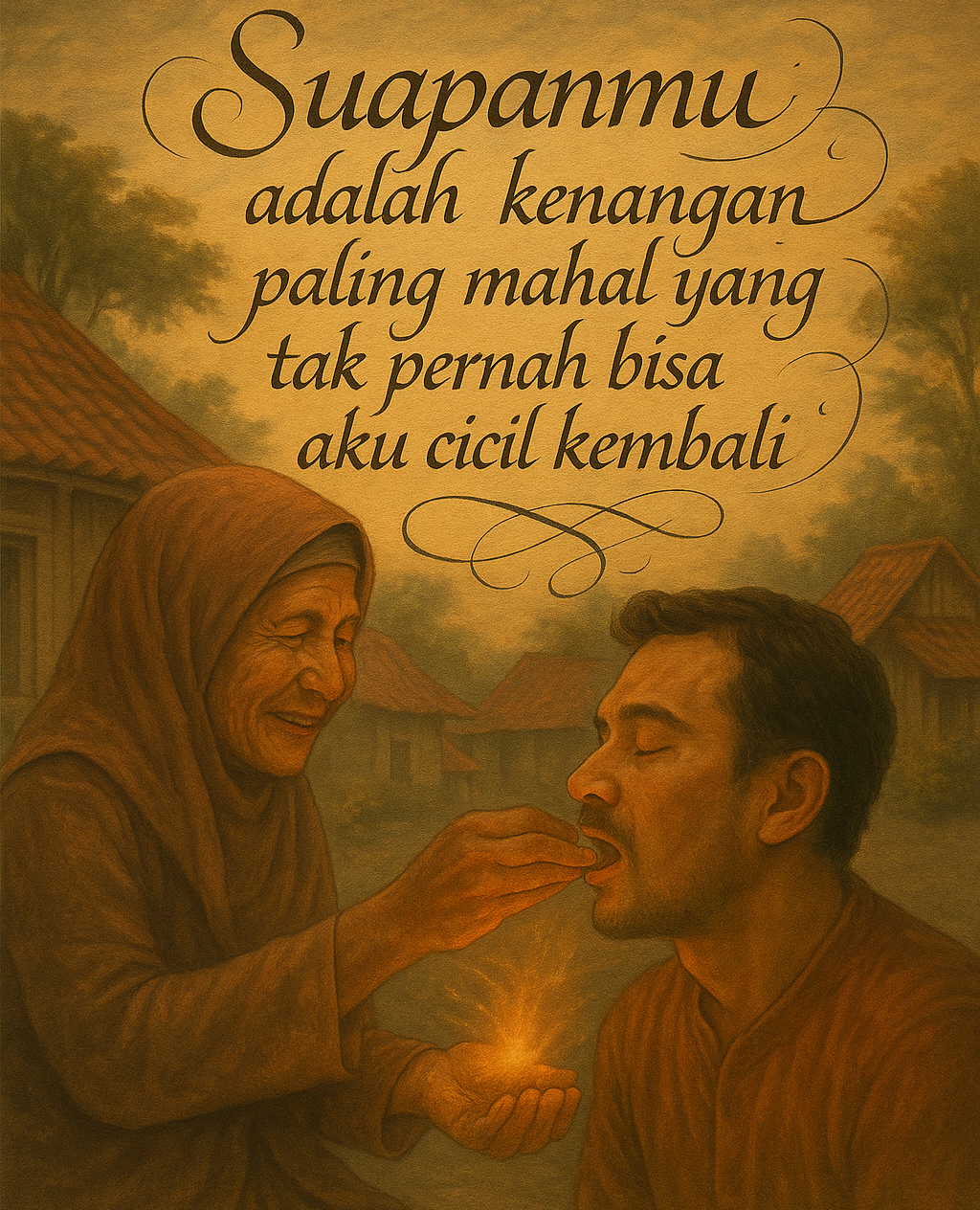 Suapan Termahal: Ketika Sendok Menjadi Doa, dan Nasi Menjadi Cinta
