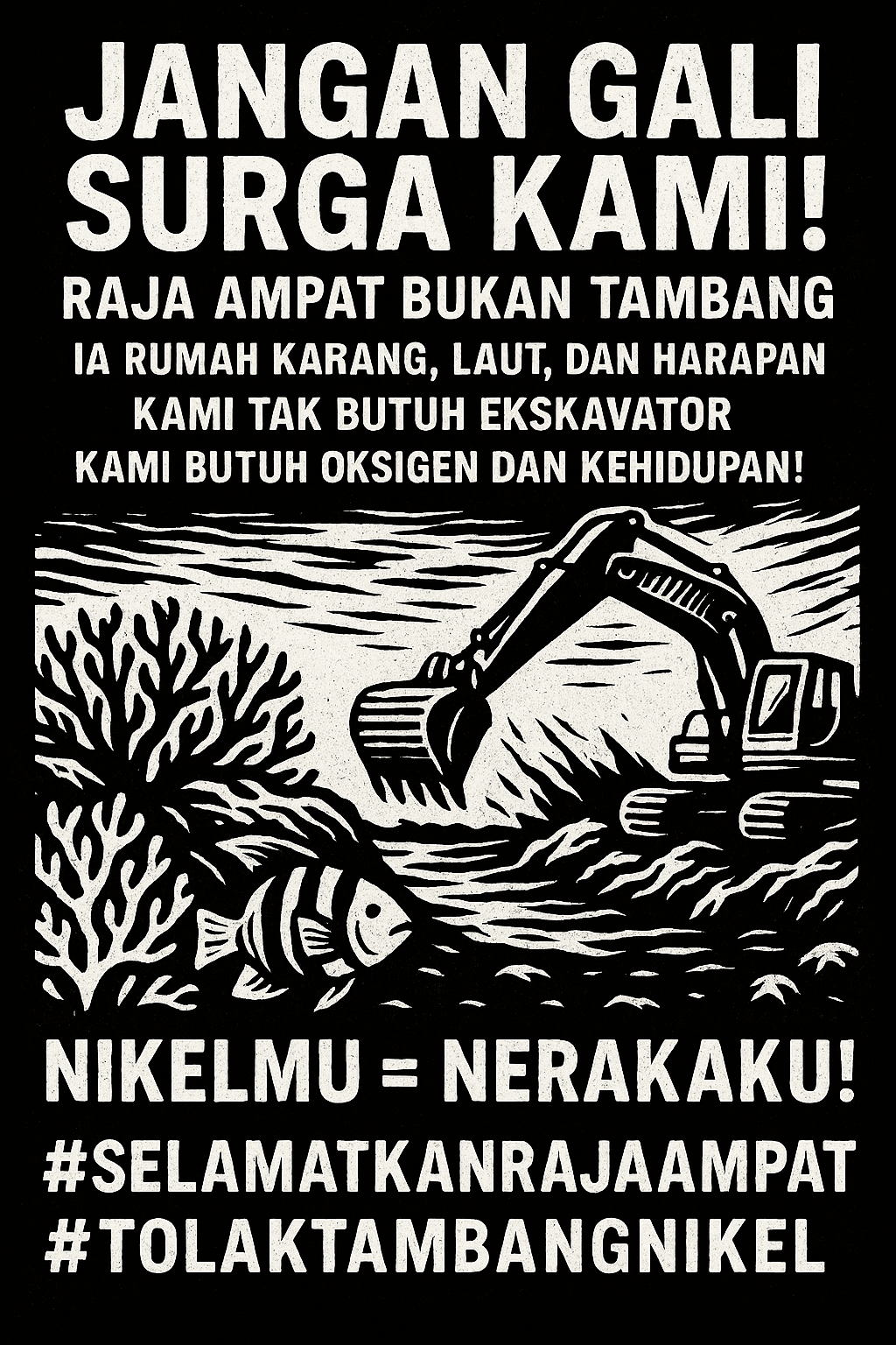 Raja Ampat: Surgamu Dijual, Nerakamu Dikirim Lewat Tambang