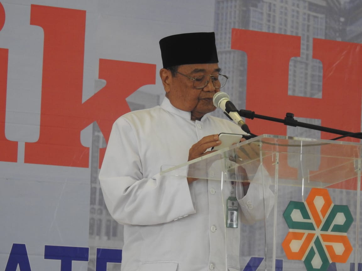 Ketua Umum Majelis Ulama Indonesia ( MUI ) Kabupaten Klaten KH Hartoyo menyampaikan bahwa kolaborasi antara MUI dengan BAZNAS Klaten dimaksudkan untuk kemaslahatan umat. Dok. MUI Klaten